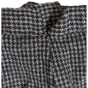 Vintage Y2K BILL BLASS Sz 4 Women’s Black White Gingham Houndstooth tweed Pants